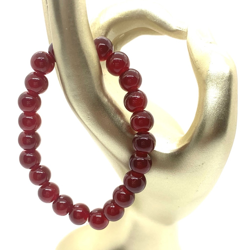 [Divine Wine] Fine Glass Beaded Bracelet